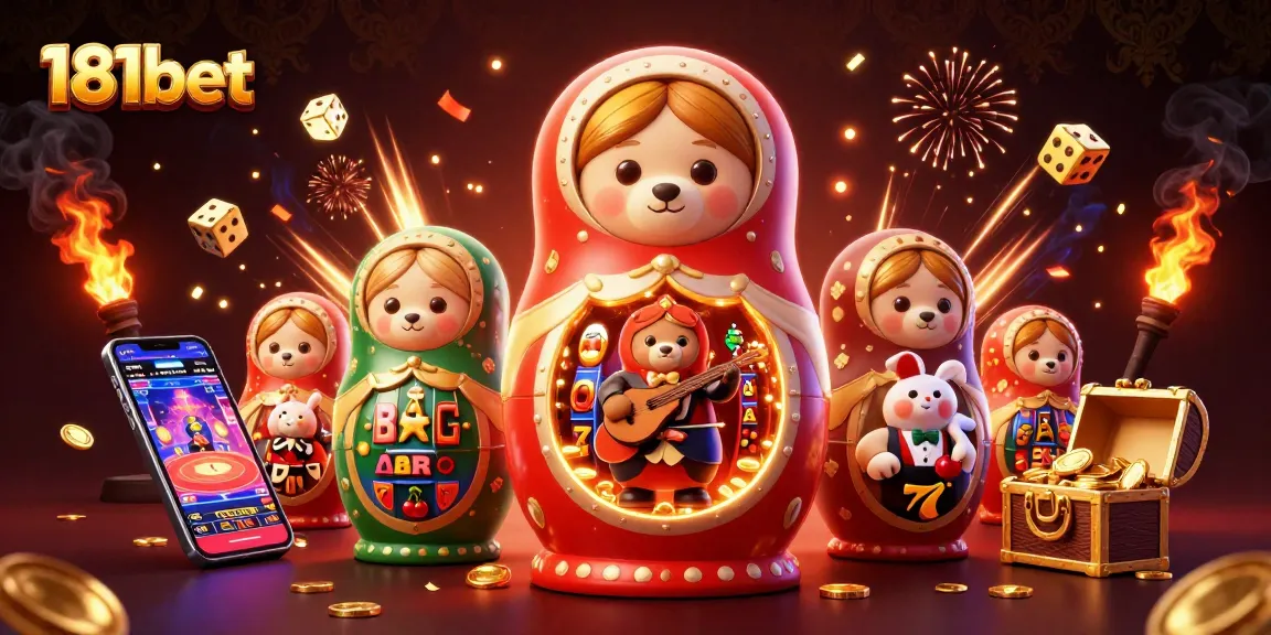 Win exciting jackpots at 181bet with a vibrant 3D casino illustration featuring charming characters and dynamic gaming elements.