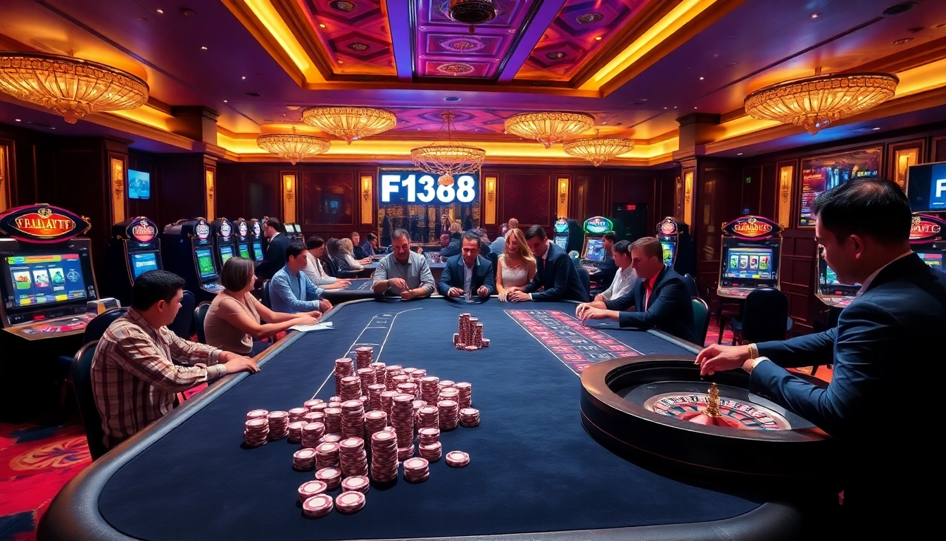 Experience the excitement of Trang chủ F168 with diverse casino games and vibrant atmosphere.