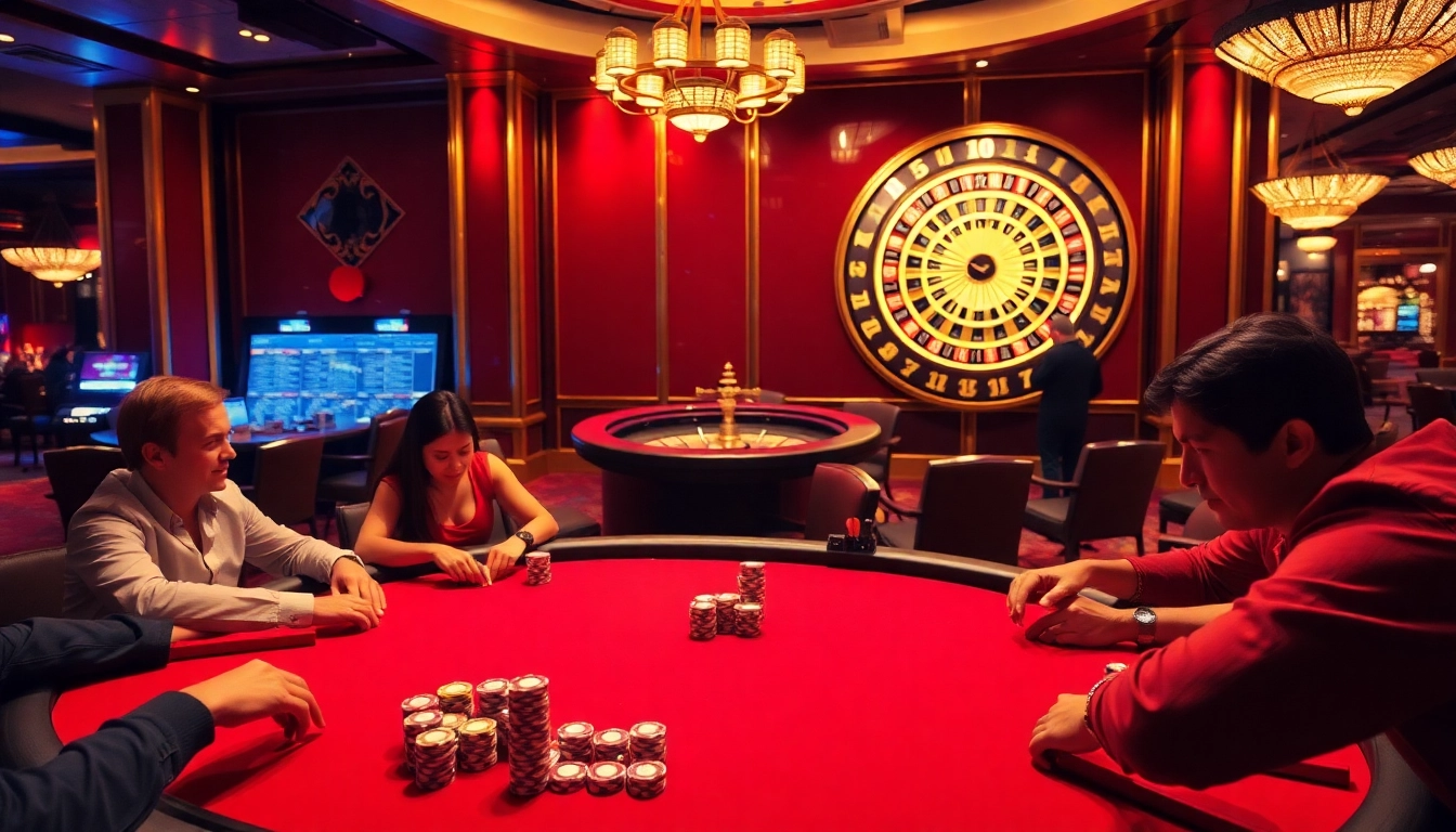 Experience the thrill of shbet at an extravagant casino with lively poker and roulette.
