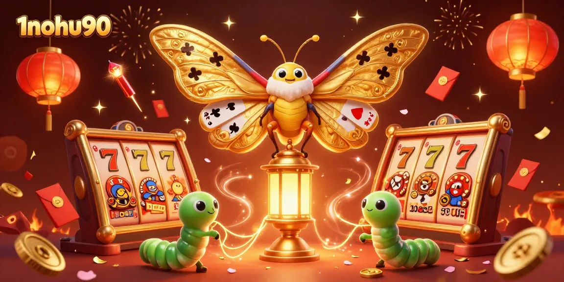 Win big with 1nohu90 in this vibrant casino scene, showcasing enchanting games and riches.
