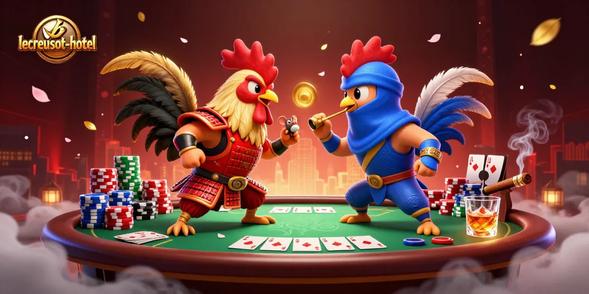 Immerse in the excitement at lecreusot-hotel with epic rooster battles and vibrant poker action.