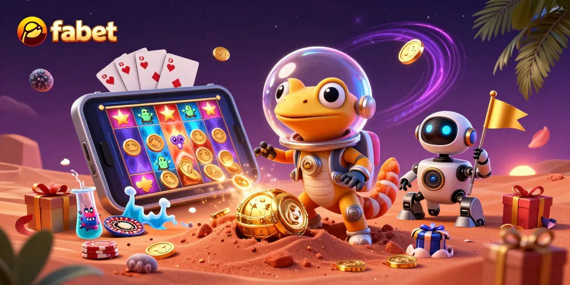 Engage in thrilling gaming adventures with fabet, where a Martian gecko discovers a golden casino.