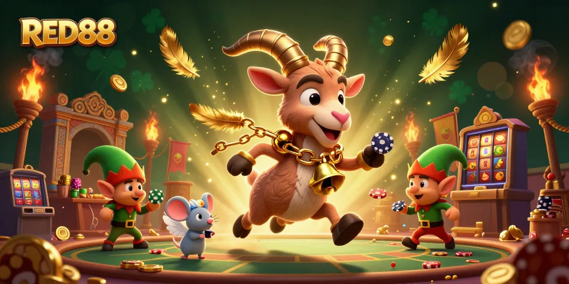 Experience the excitement at RED88's holiday-horror casino with festive 3D characters.