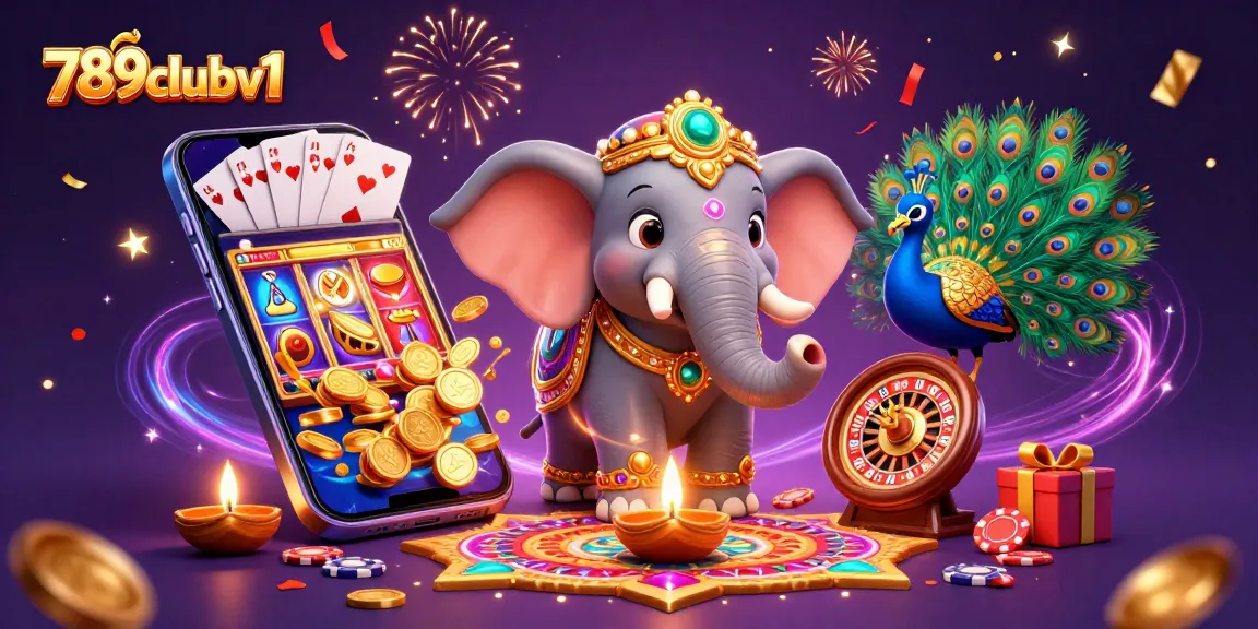 Spin winning slots and enjoy rich play at 789clubv1 with colorful casino elements in a vibrant scene.