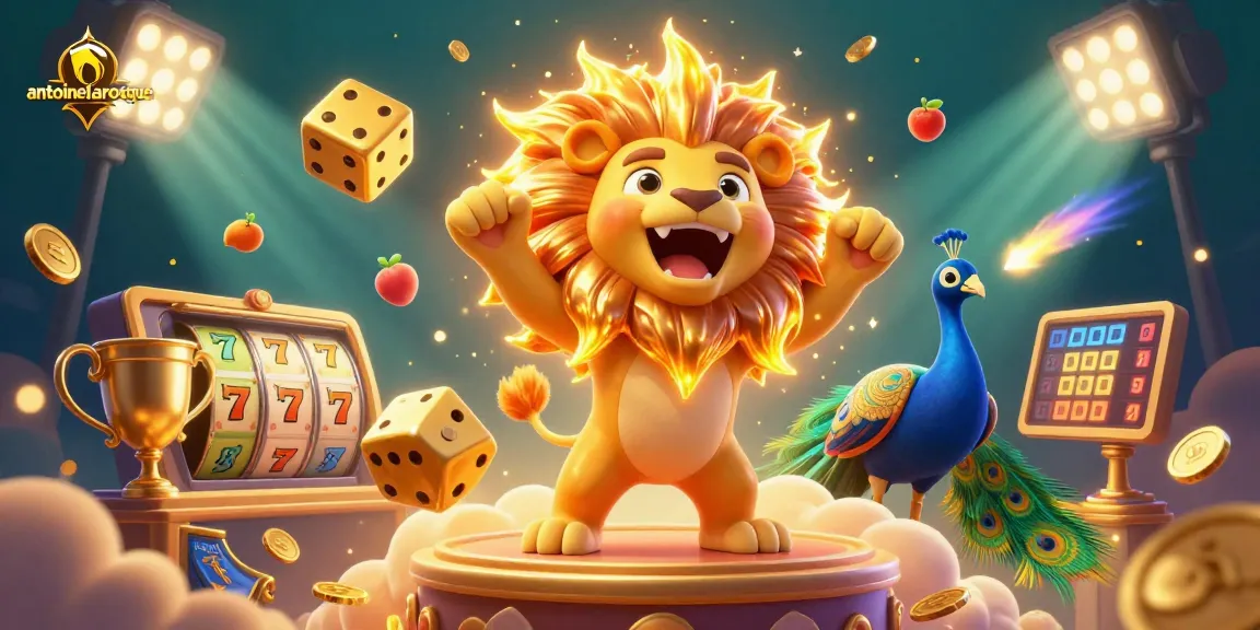 Bet big with antoinelarocque in a thrilling 3D slot game illustration featuring vibrant graphics.