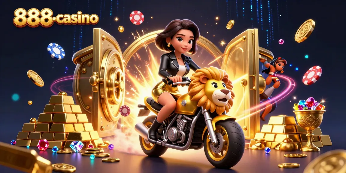 Experience thrilling gaming at 888newcasino with a glamorous scene showcasing excitement and winning potential.