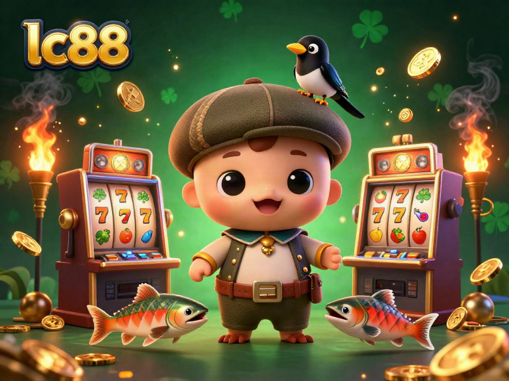 Engage with lc88's vibrant slot gaming world featuring a playful Nessie and friends.