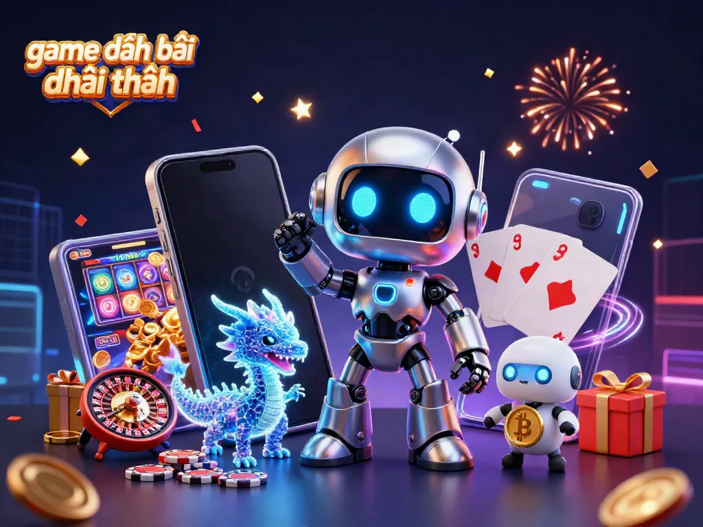 Engaging scene showcasing game đánh bài đổi thưởng with vibrant characters and dynamic casino elements.