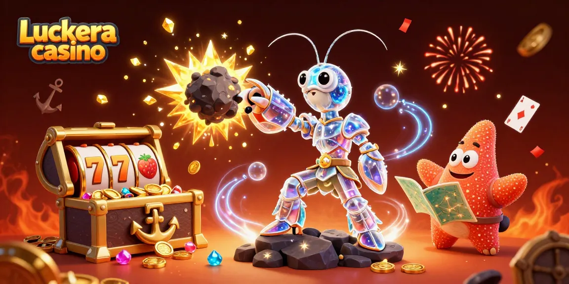 Win big at Luckera casino with exciting slots and vibrant explosions of gold and crypto treasures.