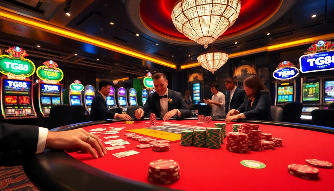 Experience dynamic gaming excitement at TG88 with vibrant casino action and thrilling atmosphere.