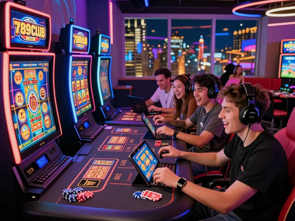 Engaged players celebrating wins with 789club in a dynamic online gaming environment.