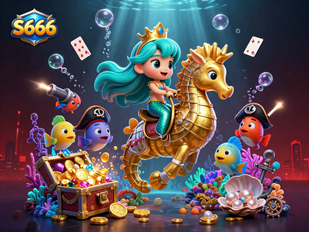 S666 promises an exciting gaming experience with vibrant characters and underwater treasures.