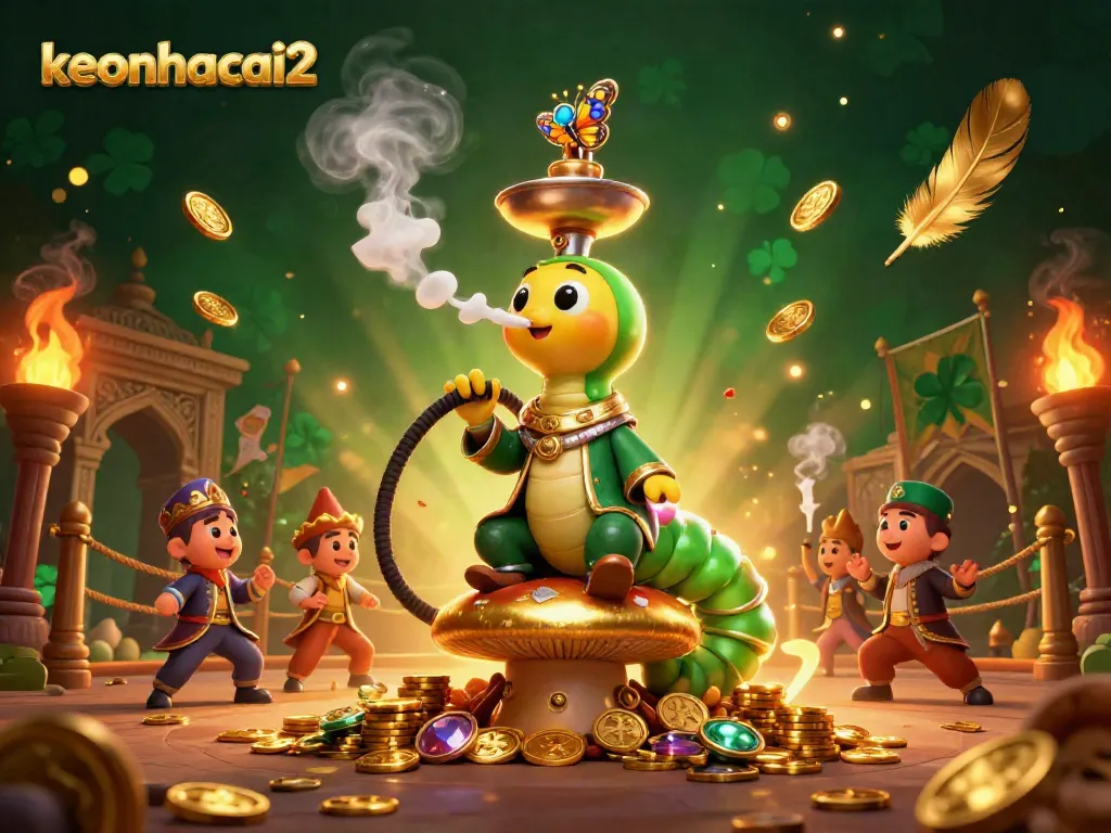 Experience the vibrant world of keonhacai2 with a whimsical 3D cartoon casino scene.