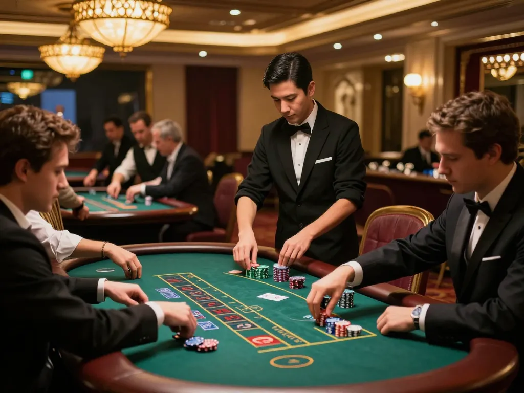 Experience the thrill of gamebai79 blackjack tables in a luxurious casino setting.