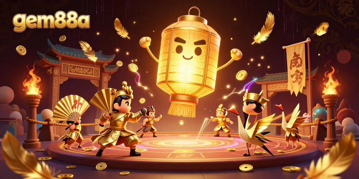 Experience the vibrant gem88a casino world through a magical 3D illustration filled with gold and excitement.