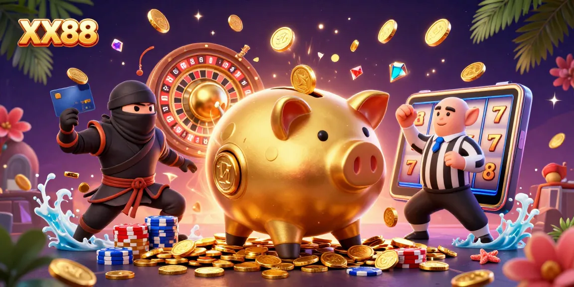 Engage in thrilling gameplay at XX88 with dynamic characters and vibrant casino elements.