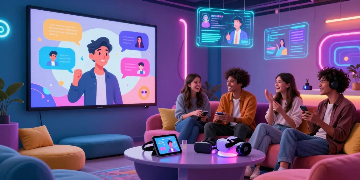 Immersive ai ecchi chat experience with diverse users engaging in dynamic animated conversations.