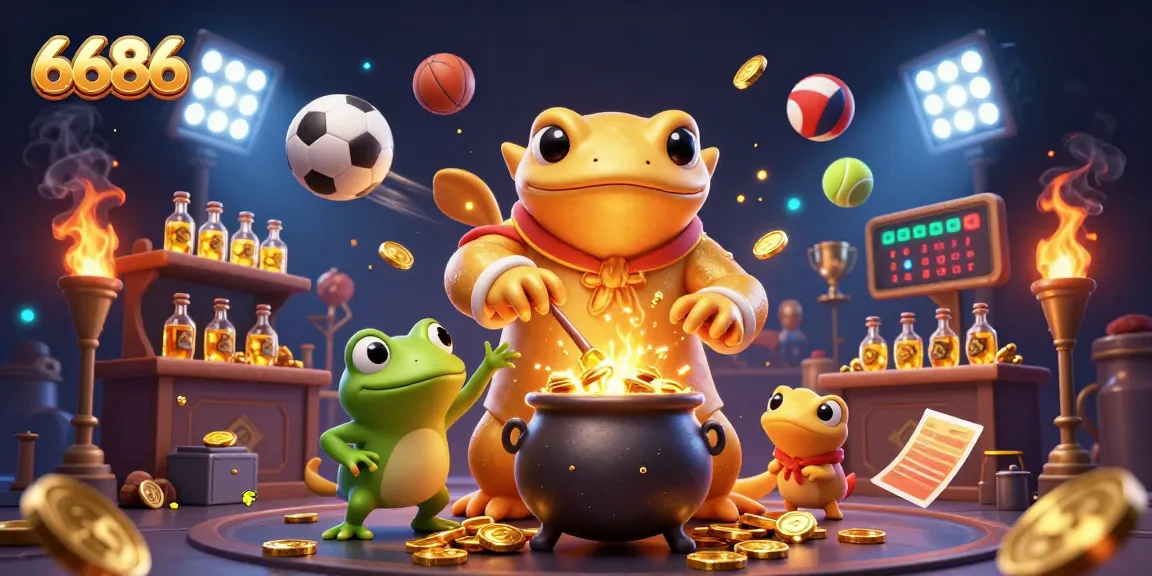 Engage in thrilling betting experiences at 6686 with dynamic sports elements and gold coins!