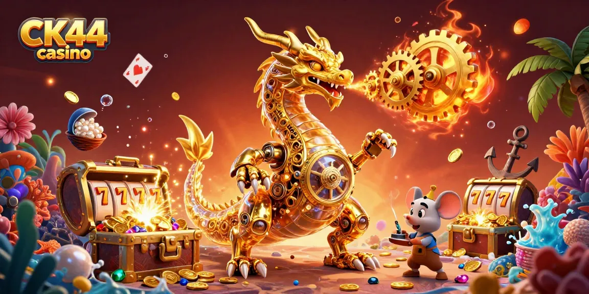 Engage with exceptional games at CK44 casino, featuring vibrant 3D scenes of dynamic gameplay.