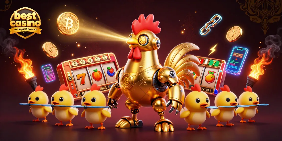 Engage with the best casino no deposit bonuses Australia through vibrant 3D casino-themed illustration.