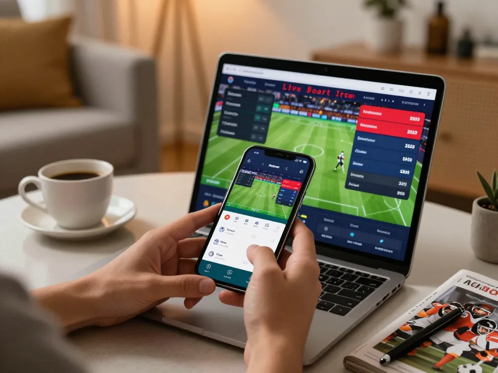 Sbobet11 user enjoying engaging sports betting on mobile with real-time odds display.