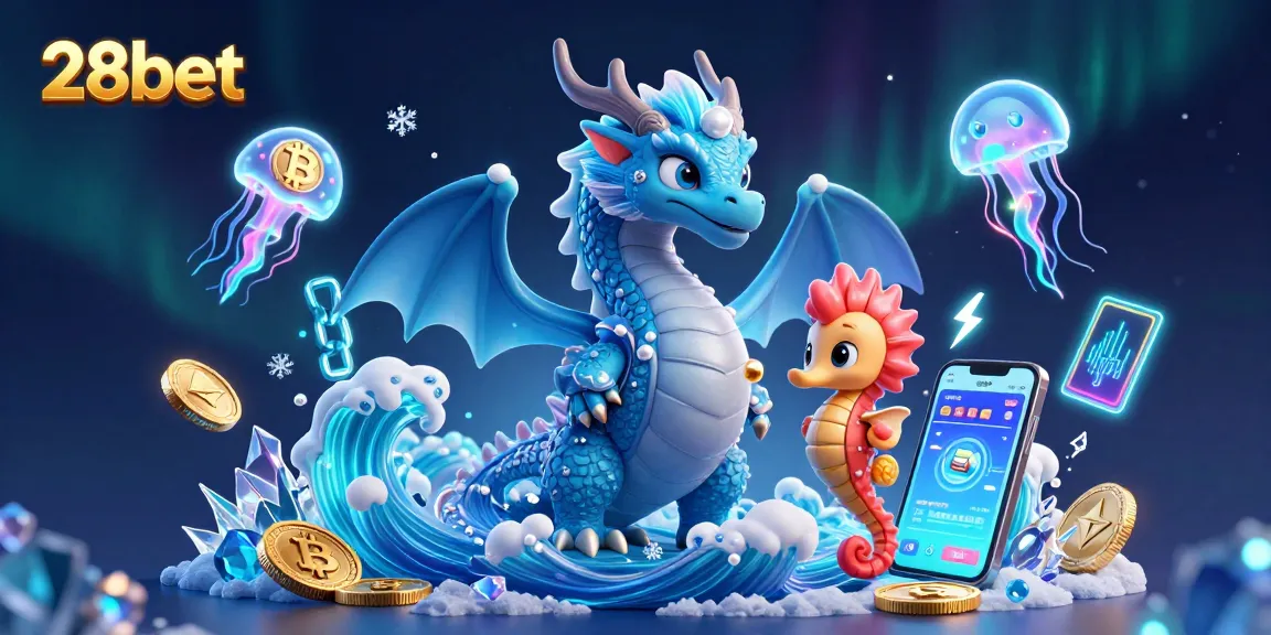 Experience thrilling games at 28bet, featuring vibrant characters in a magical casino world.
