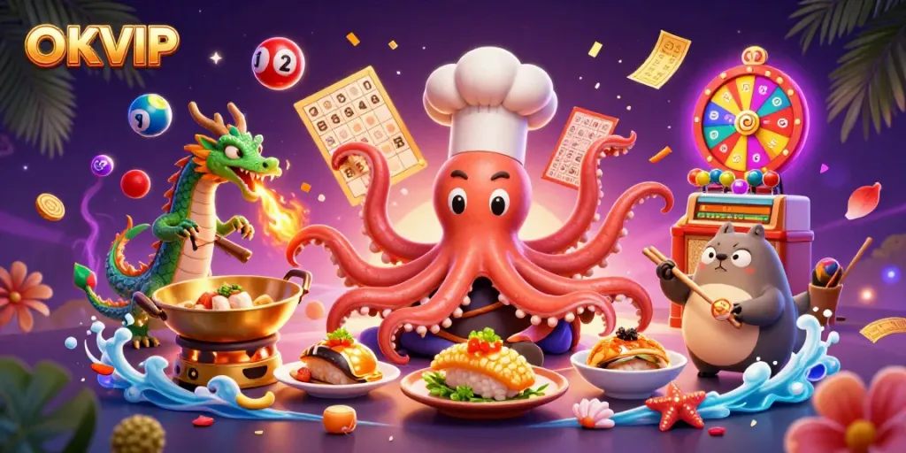 Engage in thrilling gaming experiences with OKVIP's vibrant online casino atmosphere.