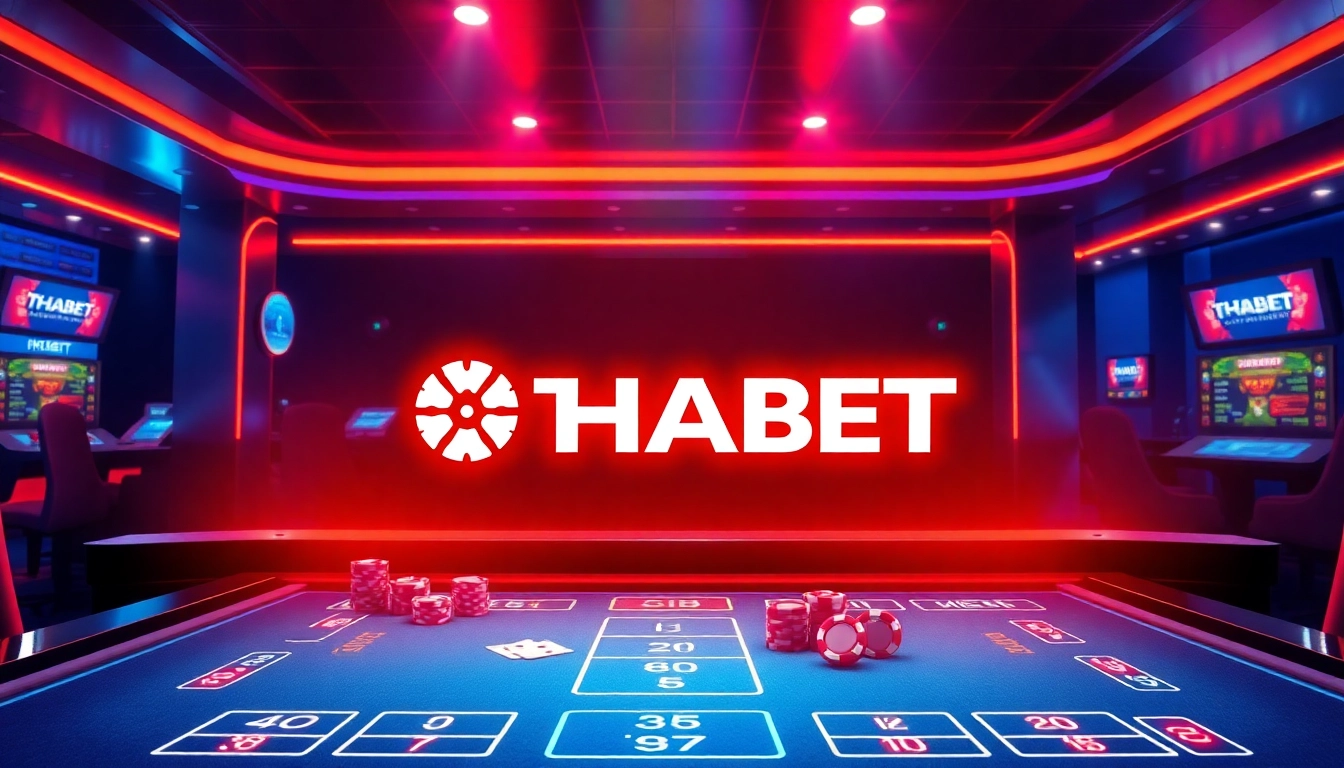 Experience the thrill of gambling at trang chủ thabet with vibrant casino elements and luxury.