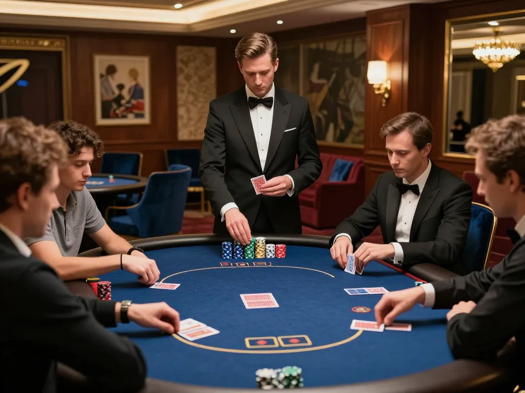 Active poker game scene showcasing players strategizing with chips and cards at 789 club.
