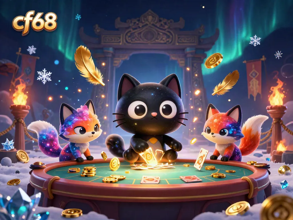Experience winning moments with cf68 in a vibrant cosmic casino scene filled with excitement.