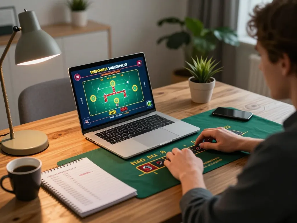 GVUI player placing bets on a live casino game from the comfort of home.