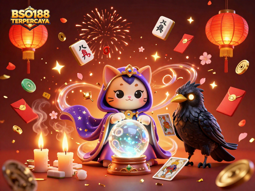 Experience the magic of gaming with BSO188 TERPERCAYA in a vibrant celebratory scene.