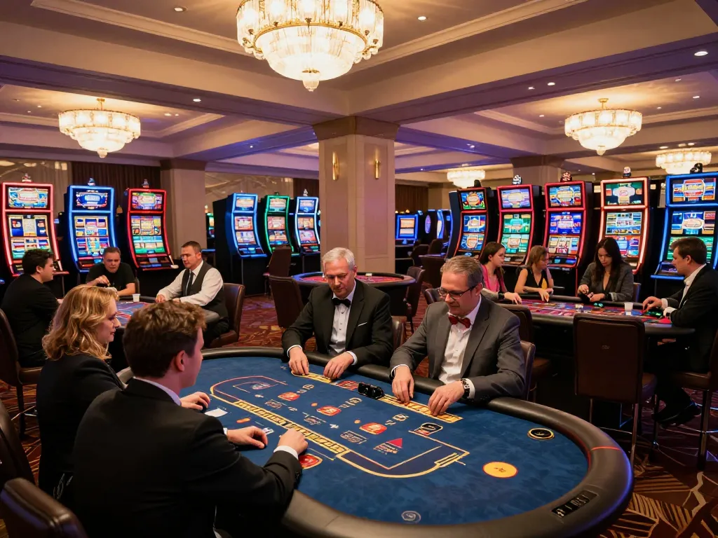 Players enjoying various games at F168 casino, highlighting immersive gambling experience and excitement.